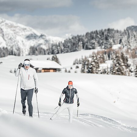 Langlaufen im Winterurlaub in Südtirol
