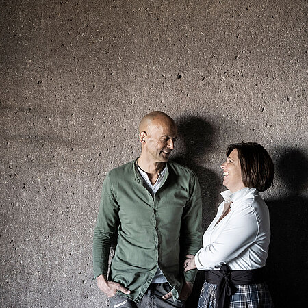 Gastgeberpaar im Luxushotel Belvedere in Südtirol