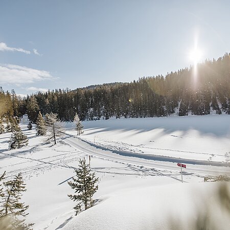 Winterwanderweg in Südtirol