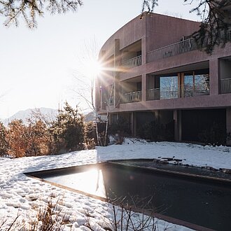 Hotel Belvedere in Südtirol im Winter